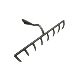 Steinharke, 8 Zinken, geschmiedet