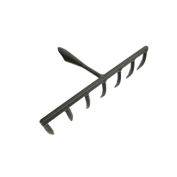 Schwerer geschmiedeter Harke, 7 Zinken