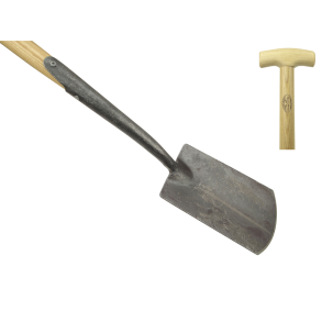 Englischer Spitzspaten, mit Tritt