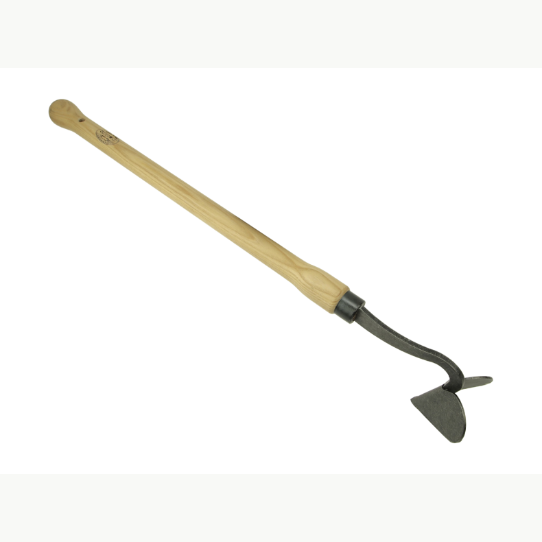 Handpflug, doppelt, schmal, mittellanger Stiel