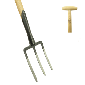 DeWit� Grabenforke mit 3 Zinken &ndash; robustes Profi-Werkzeug