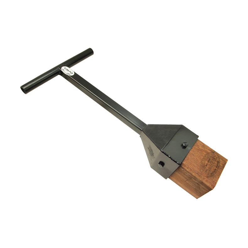 Stampfer mit Hartholz-Stampfkopf, mit Griff ohne Sto�d�mpfung