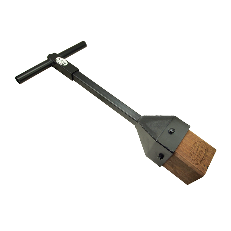 Stampfer mit Hartholz-Stampfkopf, mit sto�d�mpfendem Griff