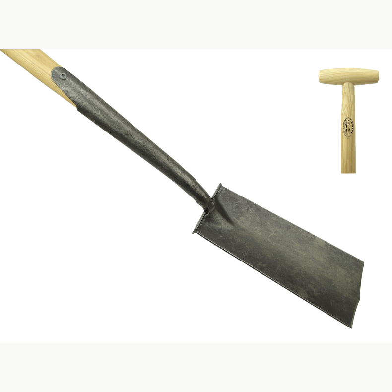 DeWit� Pflanzspaten mit Trittkante, 75 cm Stiel